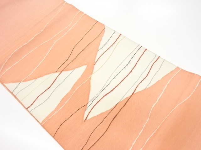 JAPANESE NAGOYA OBI / WOVEN GEOMETRIC